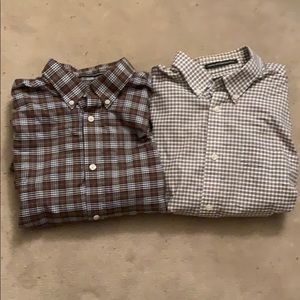 2 Eddie Bauer Button Down Shirts (size large)